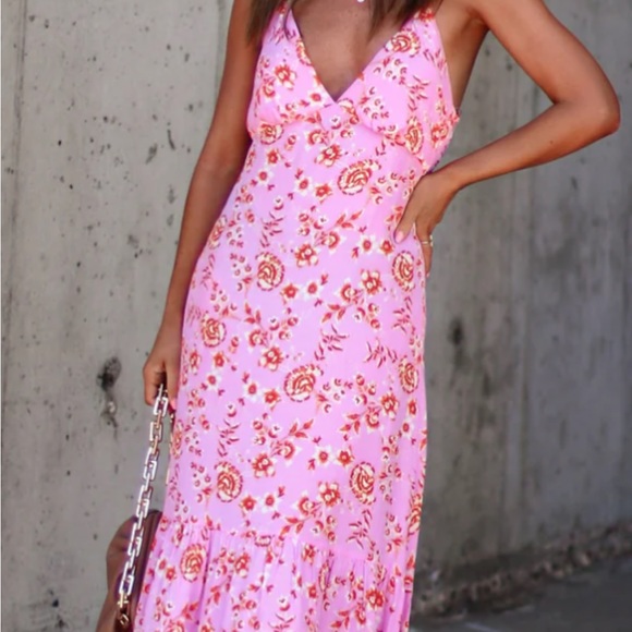 Pretty pink brand new maxi dress - Picture 3 of 4